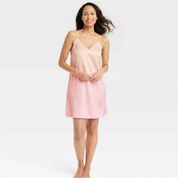 NEW Stars Above Satin Chemise - Pink Ombre - Size XL - Picture 1 of 10